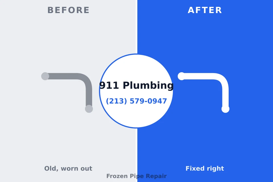 Before and after: plumbing company Como, WI